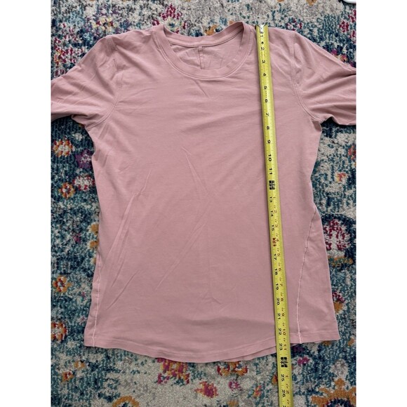Lululemon Ever Ready Pink Shirt Soft Pima Cotton Pullover Long Sleeve Size 4* - Picture 4 of 5